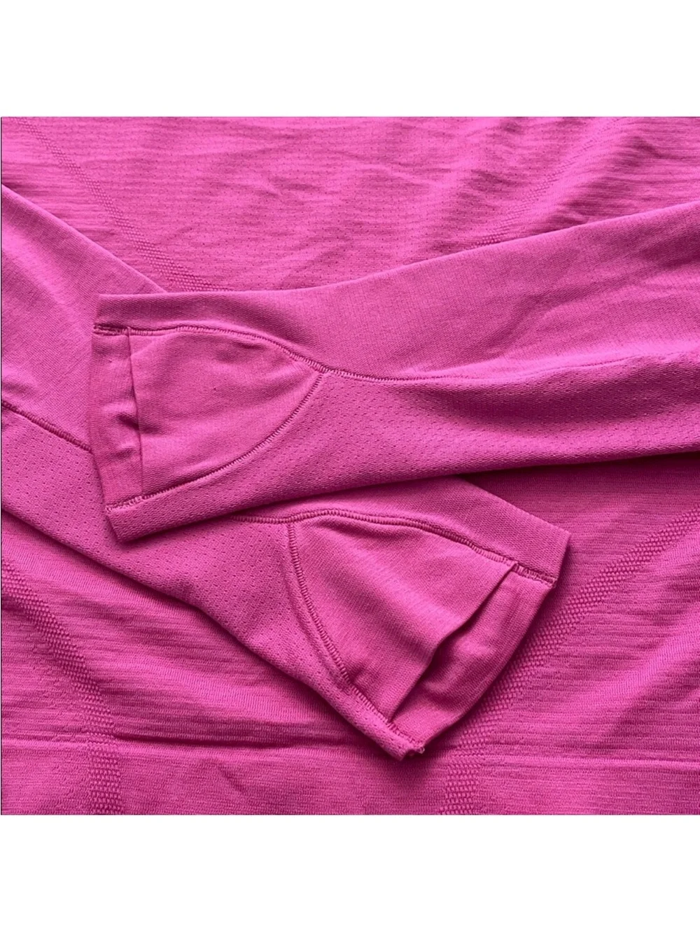 Lululemon Swiftly Tech cropped Long Sleeve Shirt 2.0 Sonic Pink Sz 6